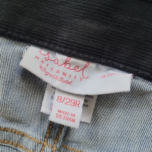 Isabel Maternity By Ingred & Isabel Pregnancy Blue Jeans 8/29R - Picture 9 of 10
